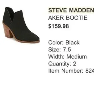 Aker bootie deals steve madden